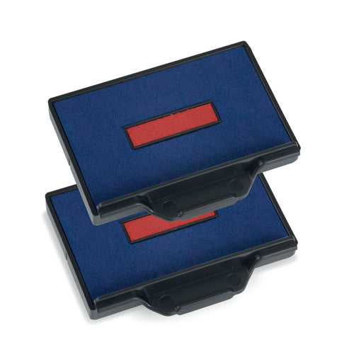 Cassette encrage 6/56 - Bleu/Rouge - 2 pièces
