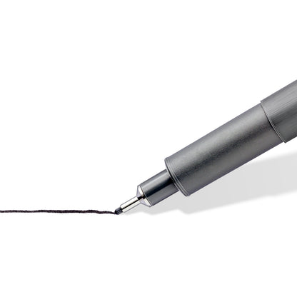 LOT de 4 Feutres Pigment Liner Staedtler Noir Assortis