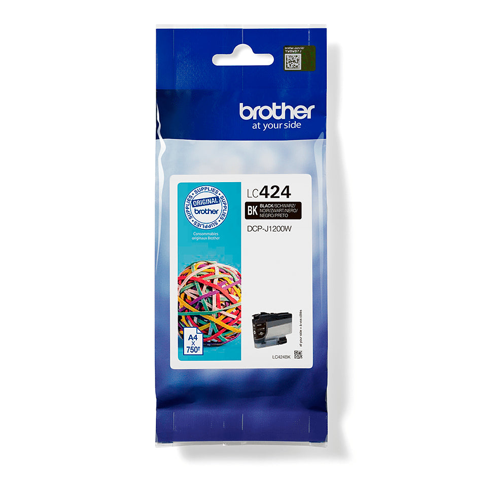 Cartouche d'encre Brother LC424bk - 750 pages