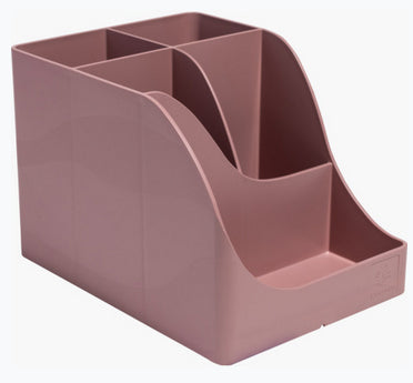 Pot crayons 5 compartiments skandi-vieux rose