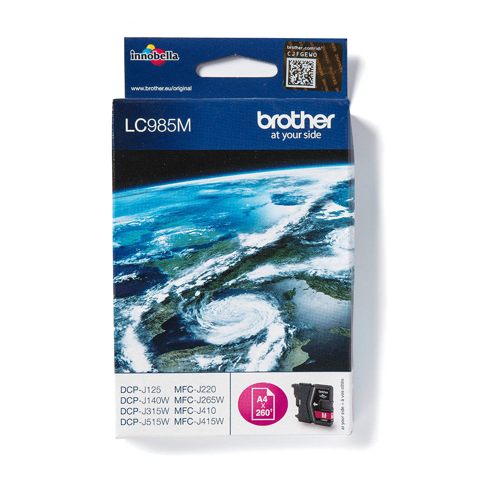 Cartouche d'encre Brother magenta lc985m - rendement 260 pages