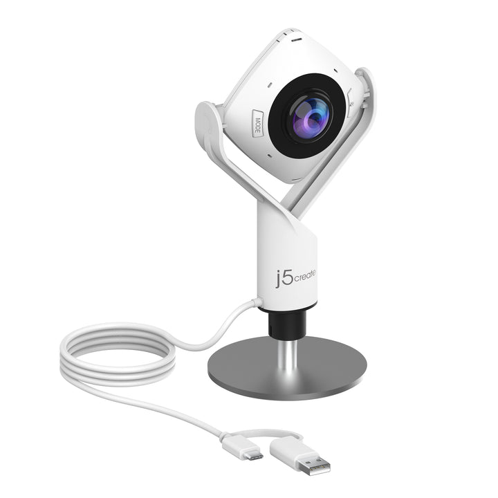 Webcam 360° 1080p - vidéo hd et audio pro