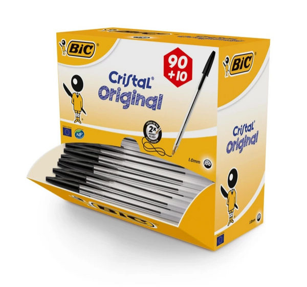 Bic cristal ecopack noir 90+10