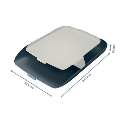 Corbeille courrier A4+organisateur-gris