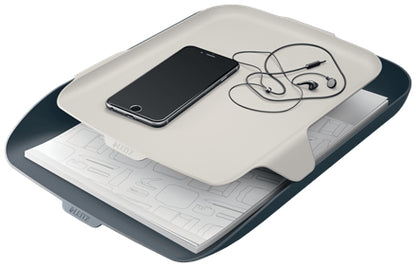Corbeille courrier A4+organisateur-gris