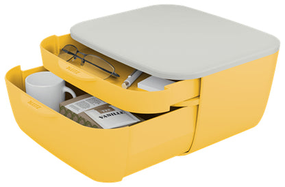 Module classement  2 tiroirs leitz cosy -jaune
