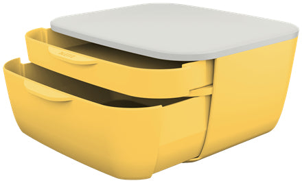 Module classement  2 tiroirs leitz cosy -jaune