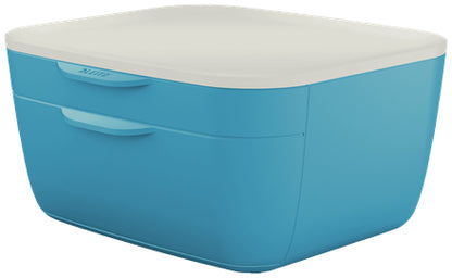 Module classement 2 tiroirs leitz cosy -bleu