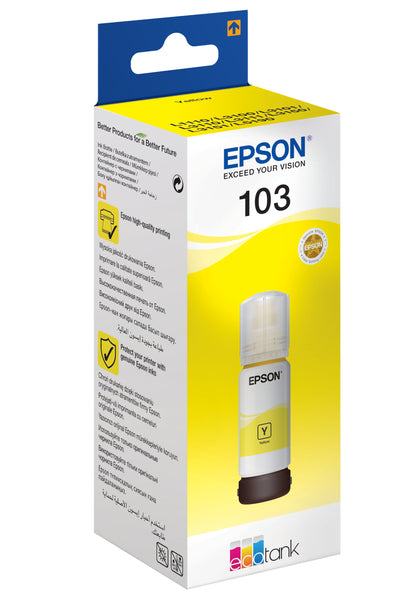 Cartouche d'encre Epson t103 jaune ecotank - 65 ml