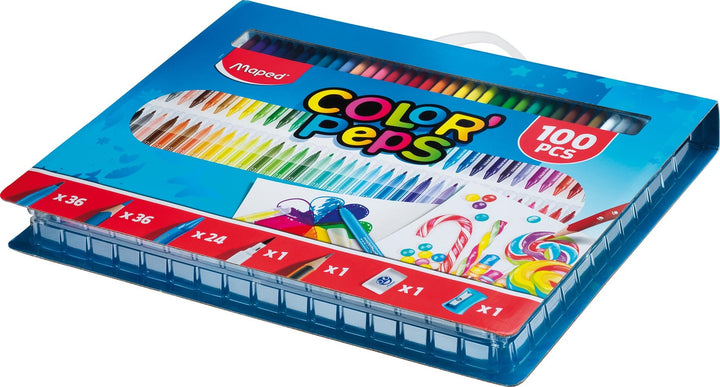 Kit Coloriage 100 Pièces - Multicolore et Ludique