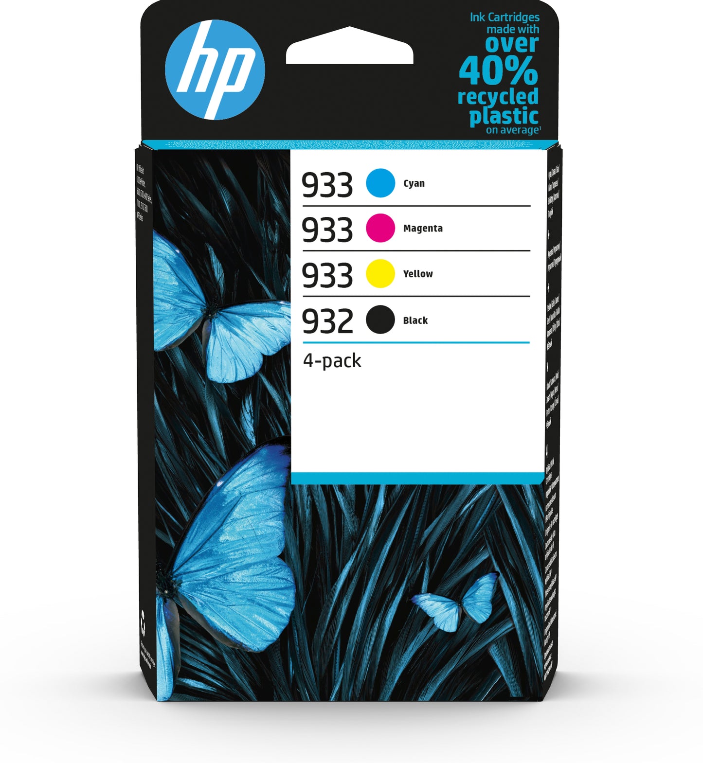 Pack de 4 cartouches d'encre HP 932 933- noir et couleurs