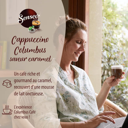 Dosettes cappuccino caramel - 80 tasses gourmandes-pour senséo