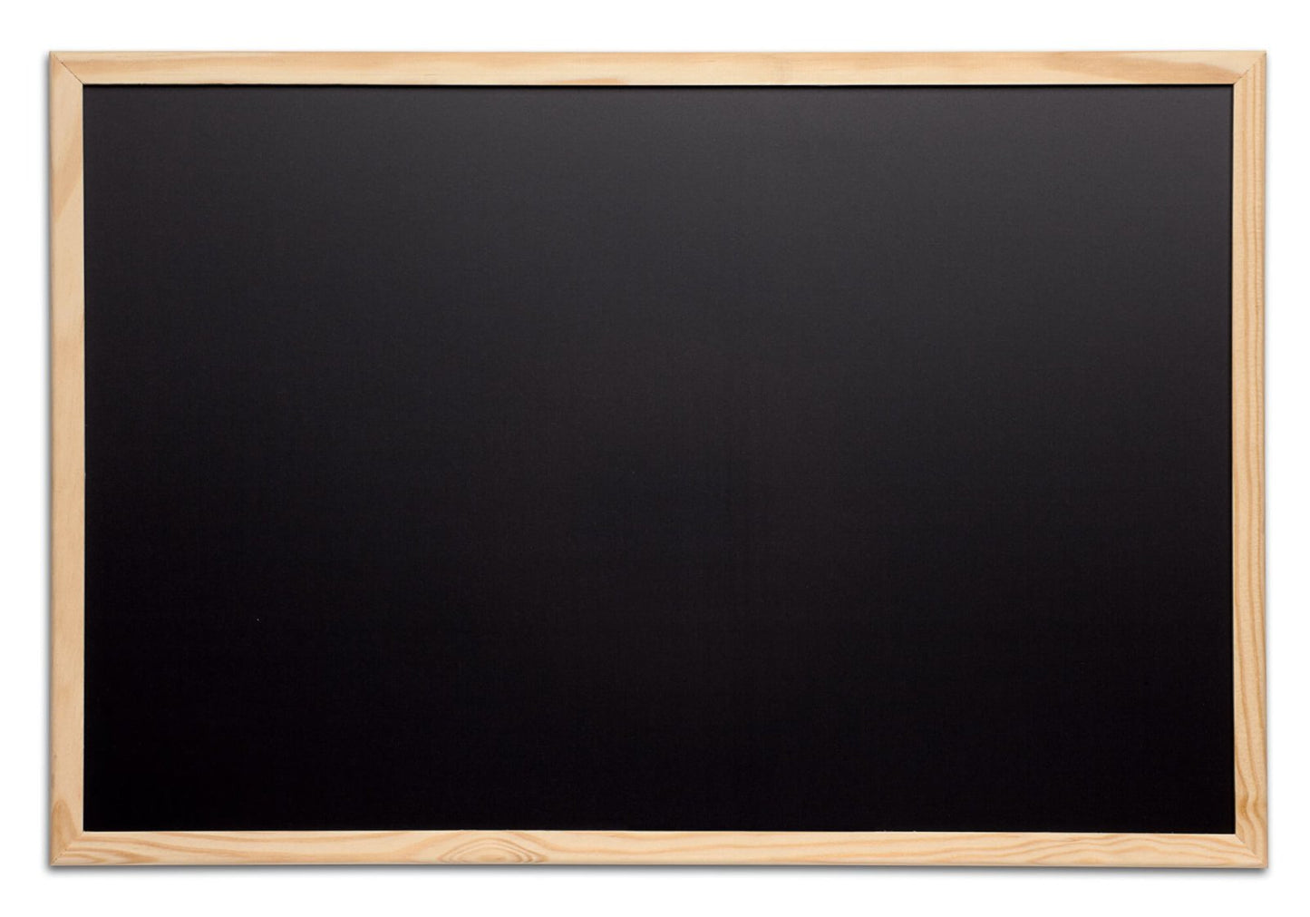 Tableau noir 60x90 cm - cadre bois et effaçable à sec