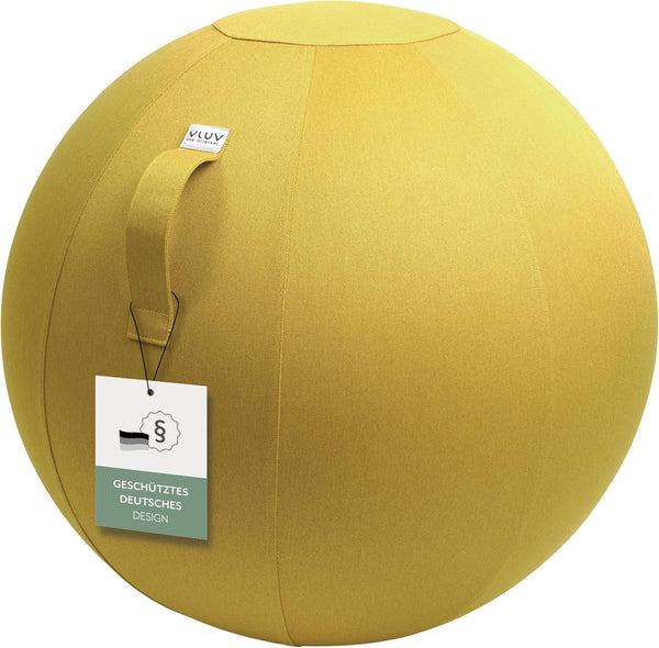 Ballon d'assise ergonomique - Jaune - Ø 60-65cm