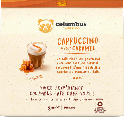 Dosettes cappuccino caramel - 80 tasses gourmandes-pour senséo