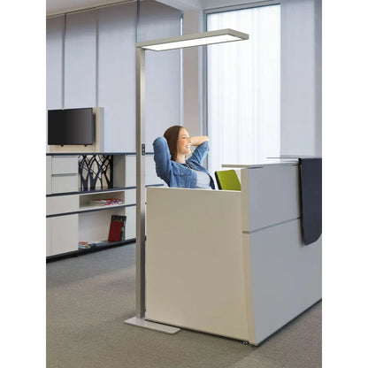 Lampadaire led Senja -argent -pied de bureau -hauteur 196.1cm