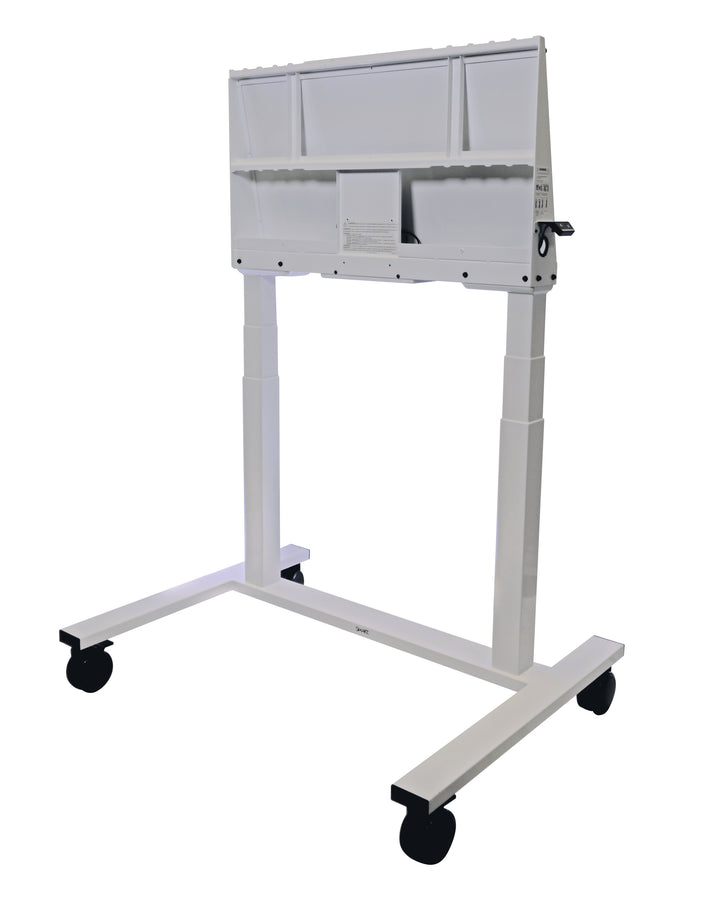 Support ajustable électrique - charge 115 kg, blanc