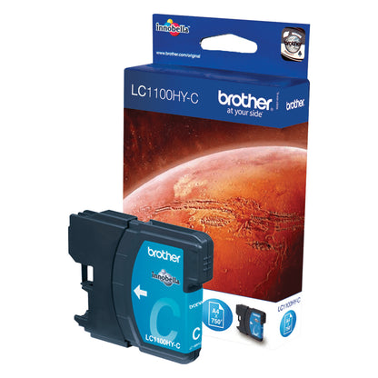 Cartouche d'encre Brother LC1100hy xl cyan - haut rendement