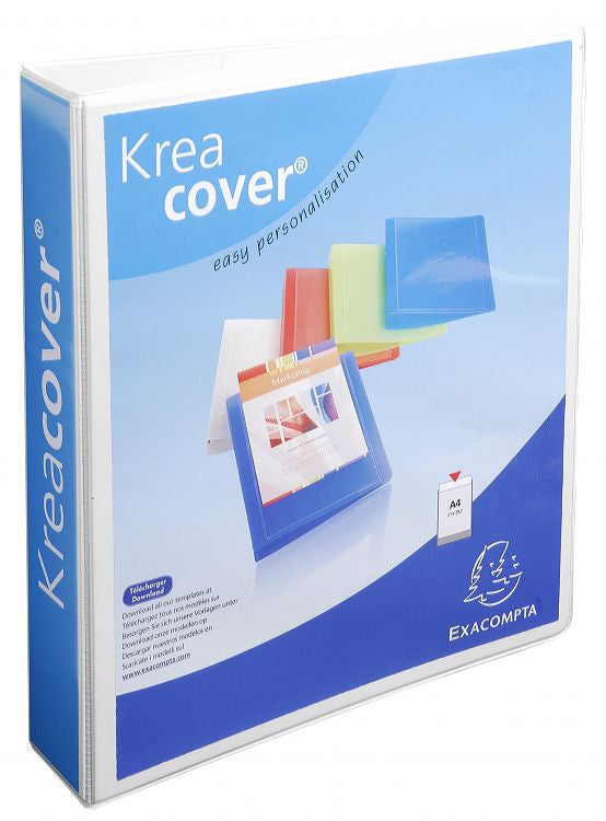 Classeur A4+ Personnalisable - 4 Anneaux dos 90mm Blanc