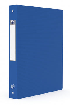 Classeur dos 40 mm polypropylène 4 anneaux rond bleu