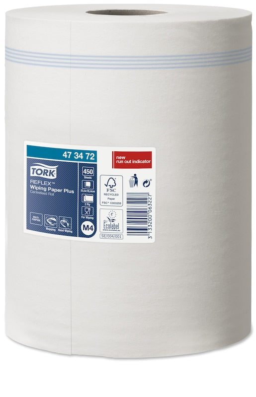 Bobine Papier essuyage des mains Tork M4 - 450 feuilles