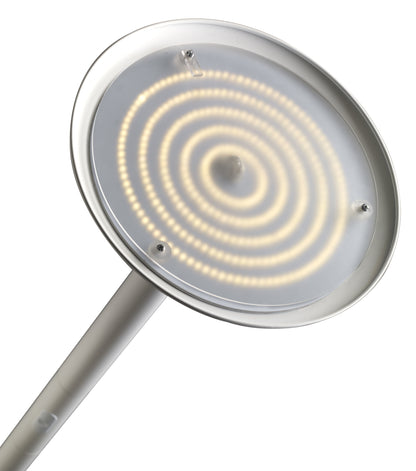 Lampadaire led blanc/bois 40w-hauteur 1800cm