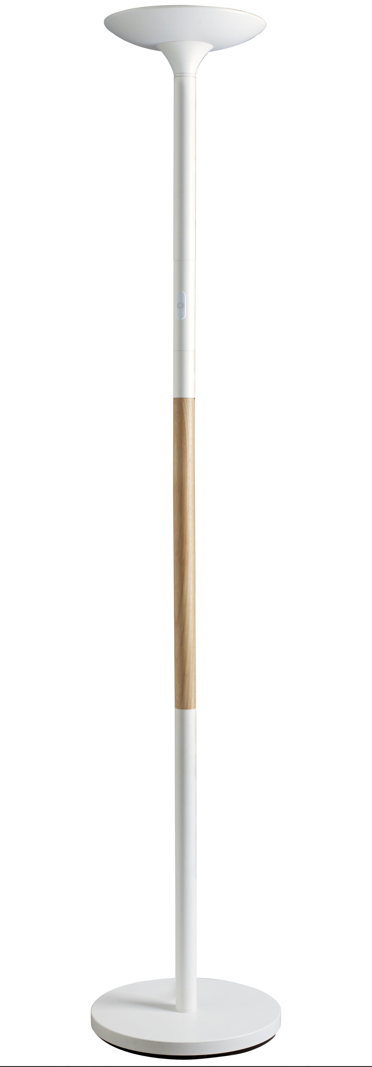 Lampadaire led blanc/bois 40w-hauteur 1800cm