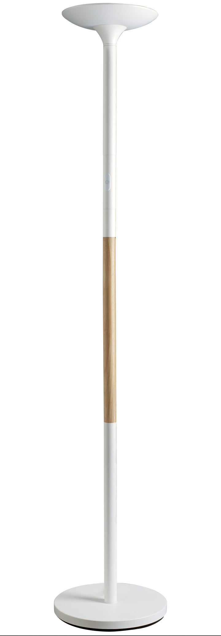 Lampadaire led blanc/bois 40w-hauteur 1800cm