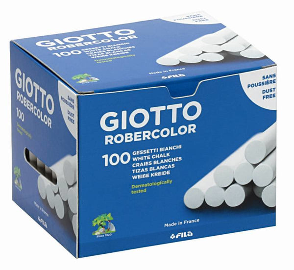 Craies blanches standard - lot de 100 pour écriture précise