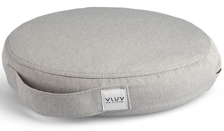 Coussin d'assise rond - Argent - Antidérapant