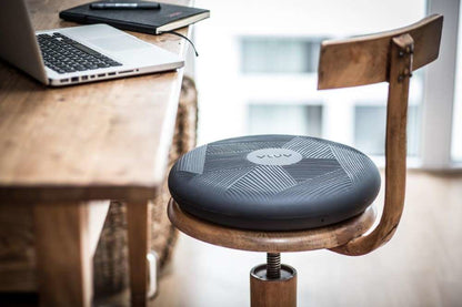 Coussin d'Assise Rond - Antidérapant et Gonflable