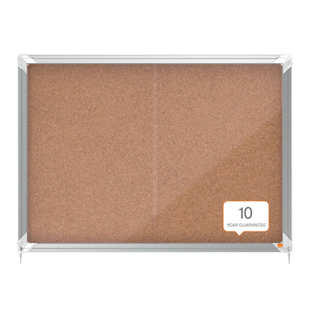 Vitrine d'affichage porte coulissante, fond en liège, 8 feuilles A4,pour l'intérieur
