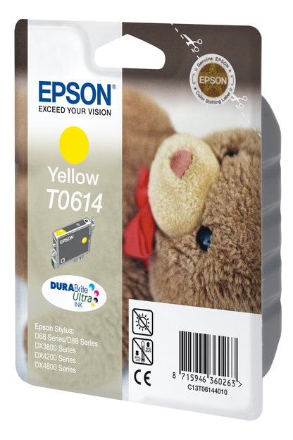 Cartouche d'encre Epson jaune t0614 - résistance à l'eau