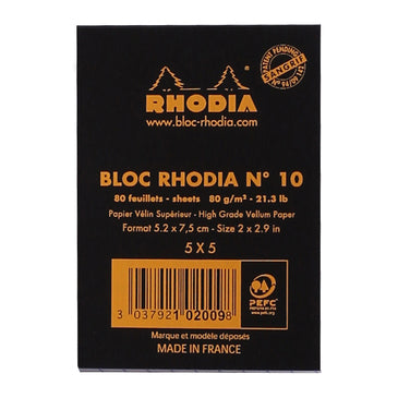 Bloc-notes 52x75 mm - 80 feuilles quadrillées