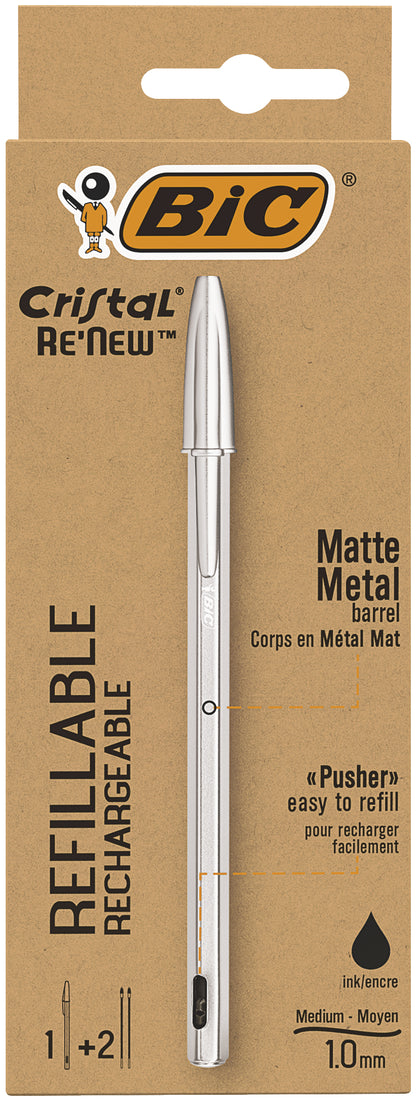 Stylo à bille rechargeable - pointe moyenne 1,0 mm