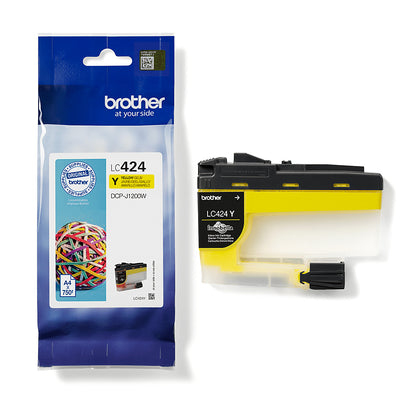 Cartouche d'encre Brother LC424y - jaune, 750 pages