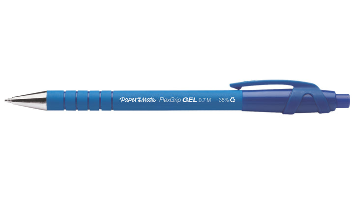 Stylo bille encre gel rétractable flexgrip rt - pointe moyenne 0,7 mm, bleu