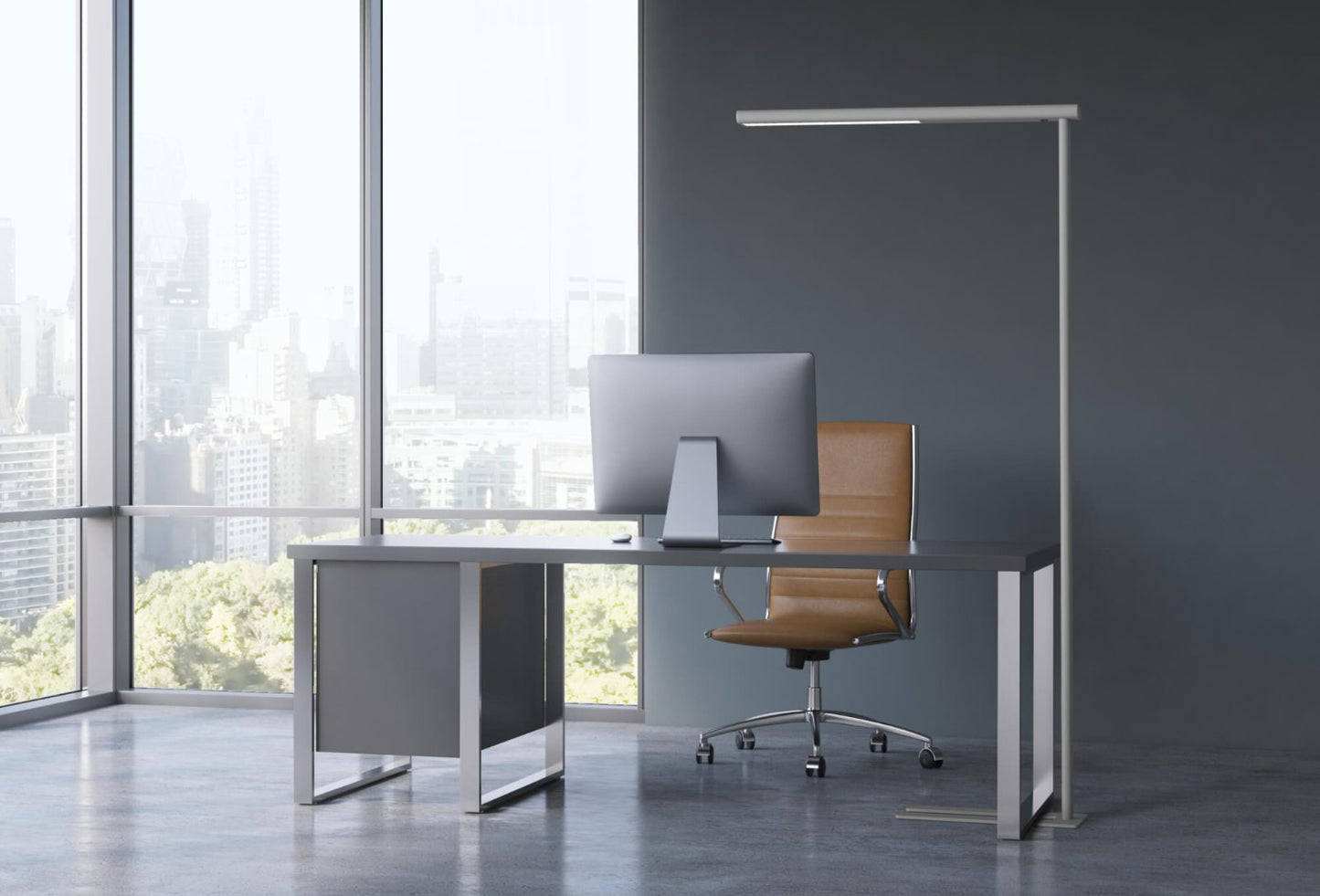 Lampadaire Jet- argent-195cm