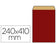 Pochette papier kraft 24x9x41cm - résistance 60g-rouge