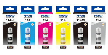 Cartouche d'encre Epson T114 ecotank - gris 70 ml