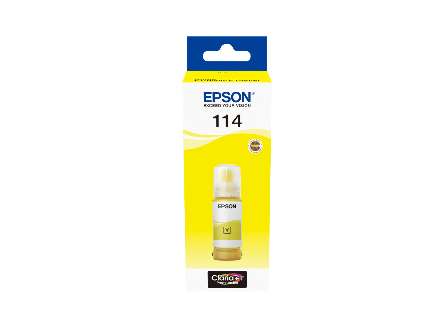Cartouche d'encre Epson jaune T114 ecotank - 70 ml