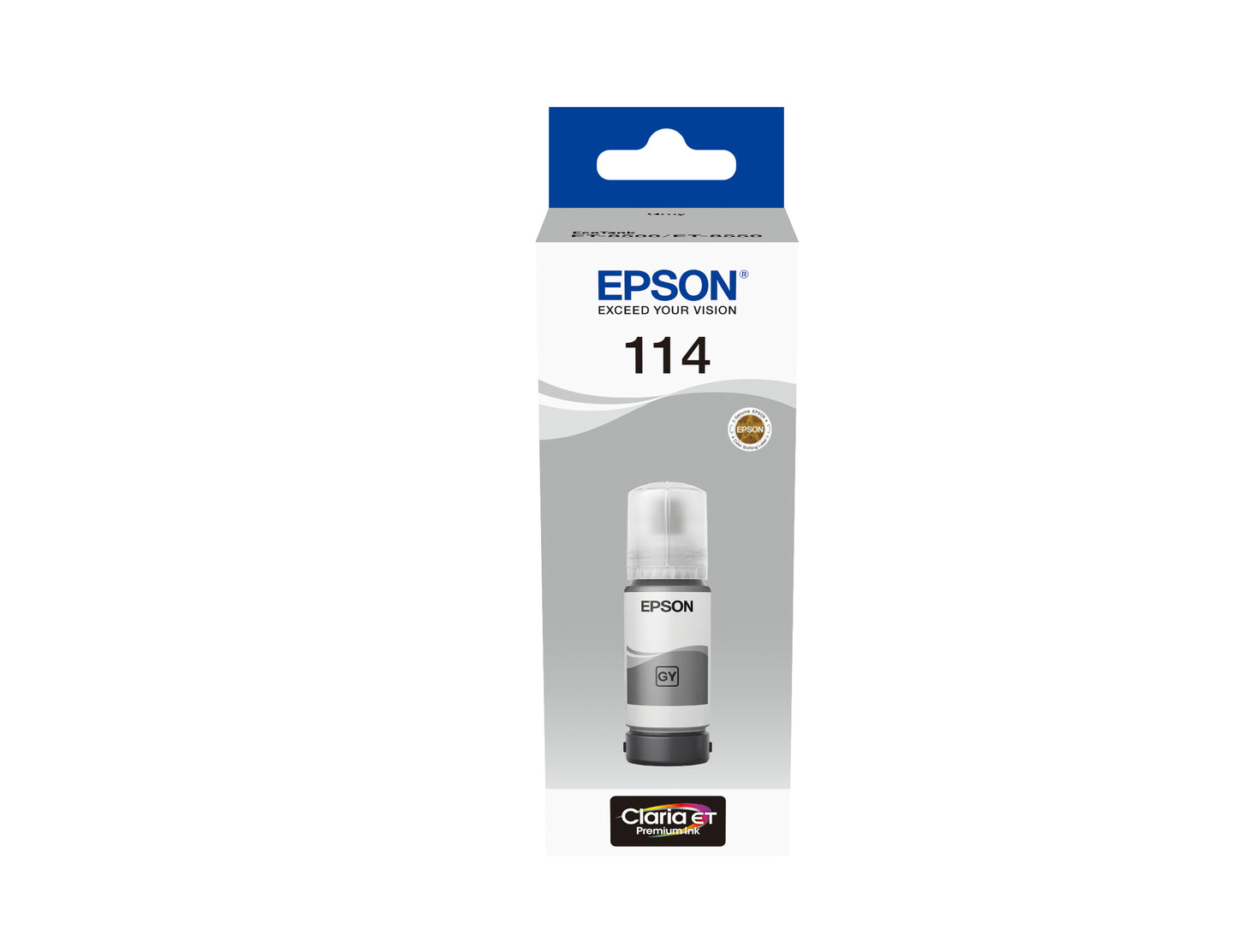 Cartouche d'encre Epson T114 ecotank - gris 70 ml