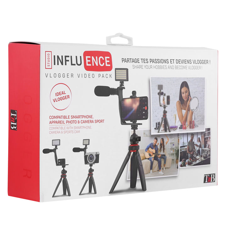 Pack vlogger vidéo - accessoires complets et polyvalents