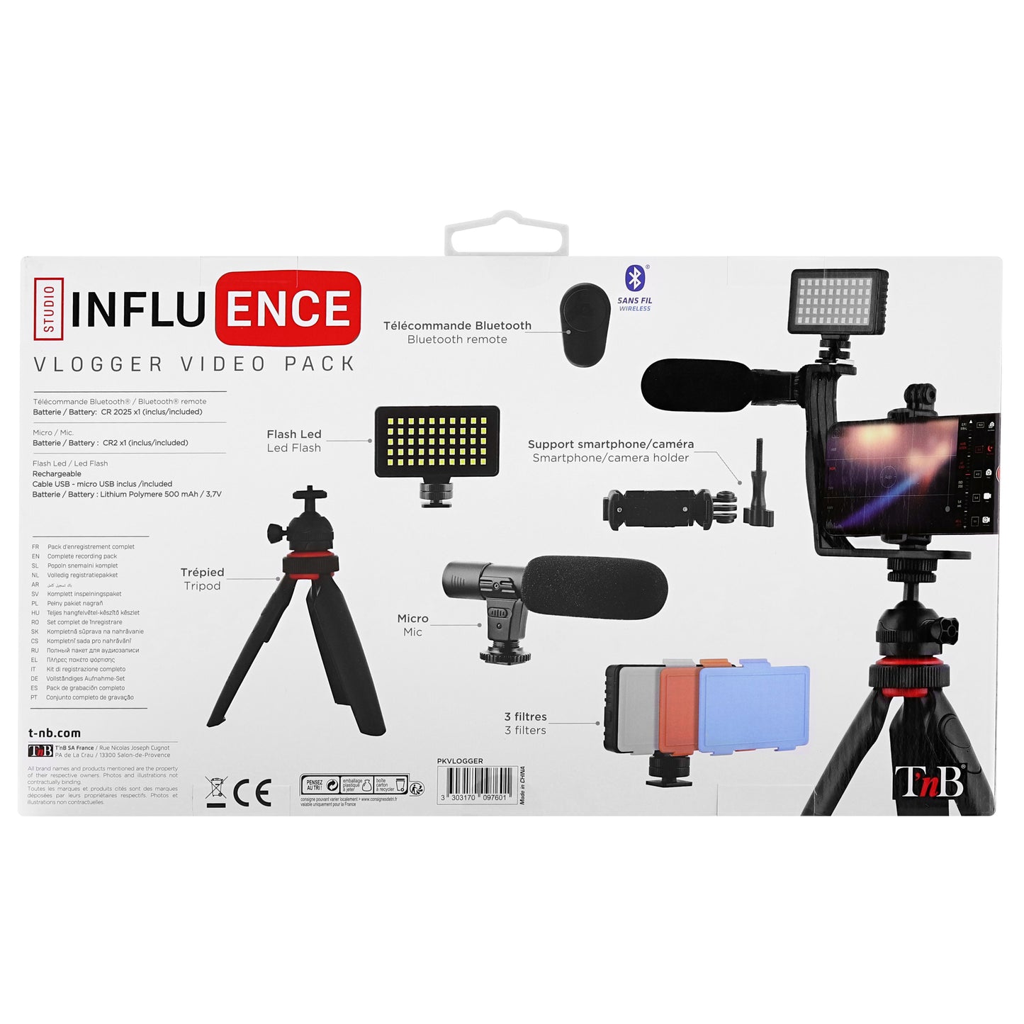 Pack vlogger vidéo - accessoires complets et polyvalents
