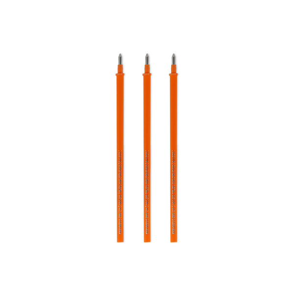 Recharges Stylo legami effaçable - Pointe 0,7 mm, Orange-pack de 3