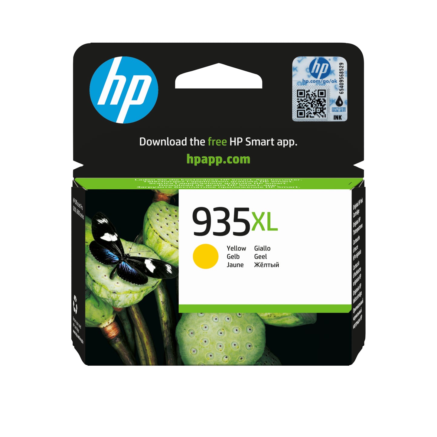 Cartouche d'encre HP jaune 935xl - rendement élevé