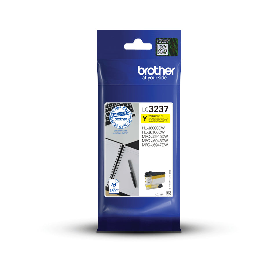 Cartouche d'encre Brother LC3237y - jaune, 1500 pages