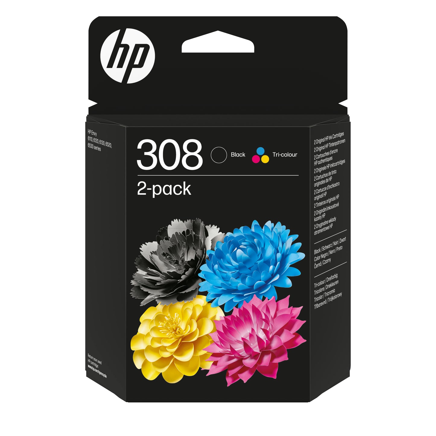 Pack 2 cartouches d'encre 308 - noir et couleur