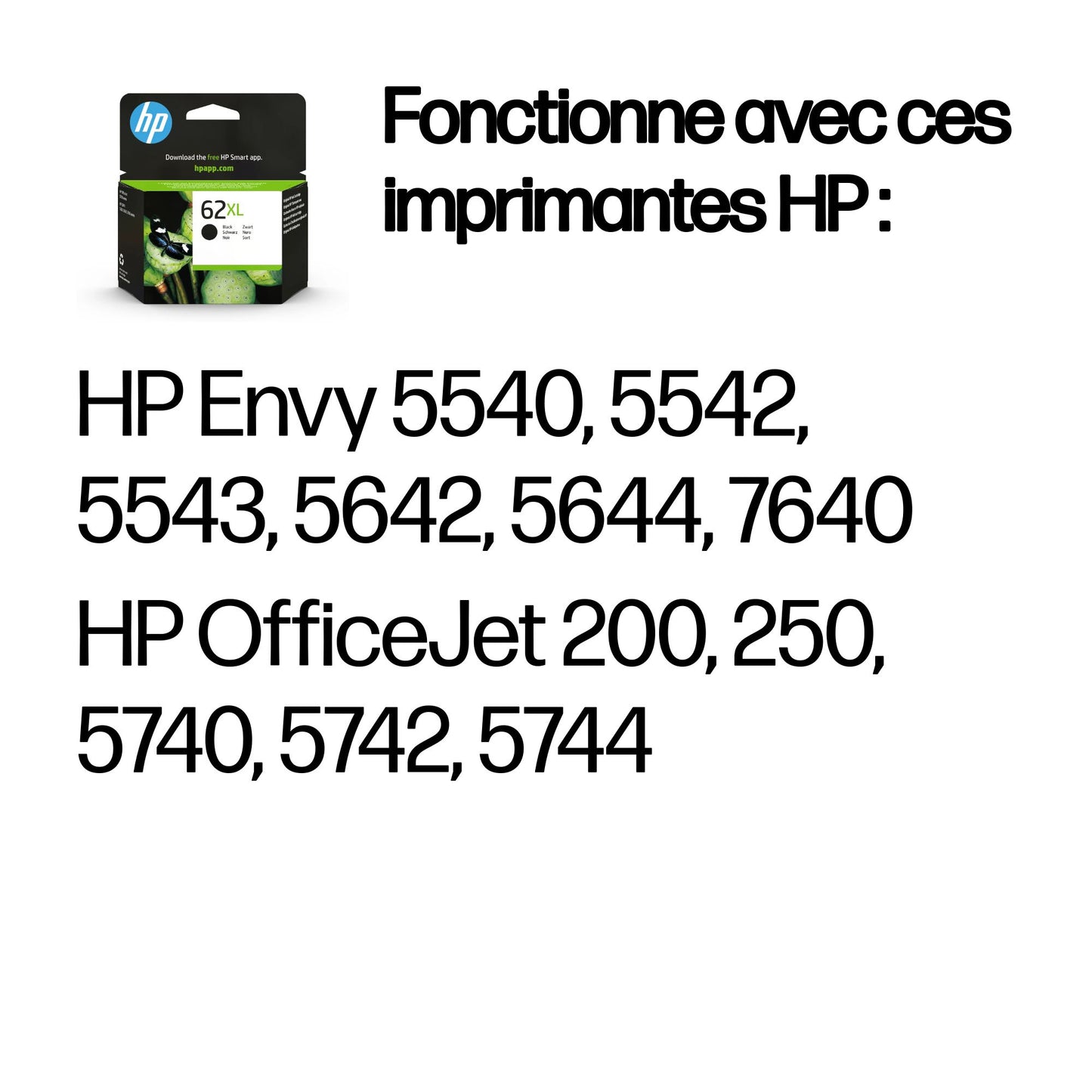 Cartouche d'encre HP noire xl - haut rendement 600 pages
