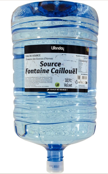 Bonbonne d'eau 18,9L pour fontaine - vendu par 6